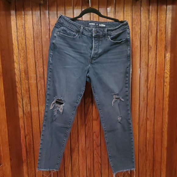 Old Navy Denim - ❤️ 3 For $18 OLD NAVY Distressed Bluish Black Women Jeans Size 10